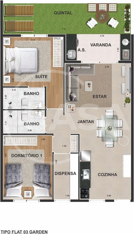 Apartamento São José - Peruibe (Cód. 473) - miniatura 9